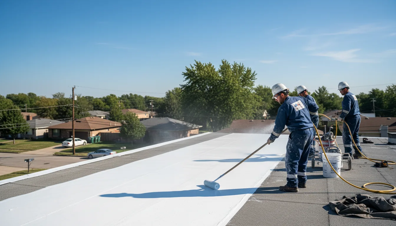 Commercial roof coating in Mundelein, IL near me